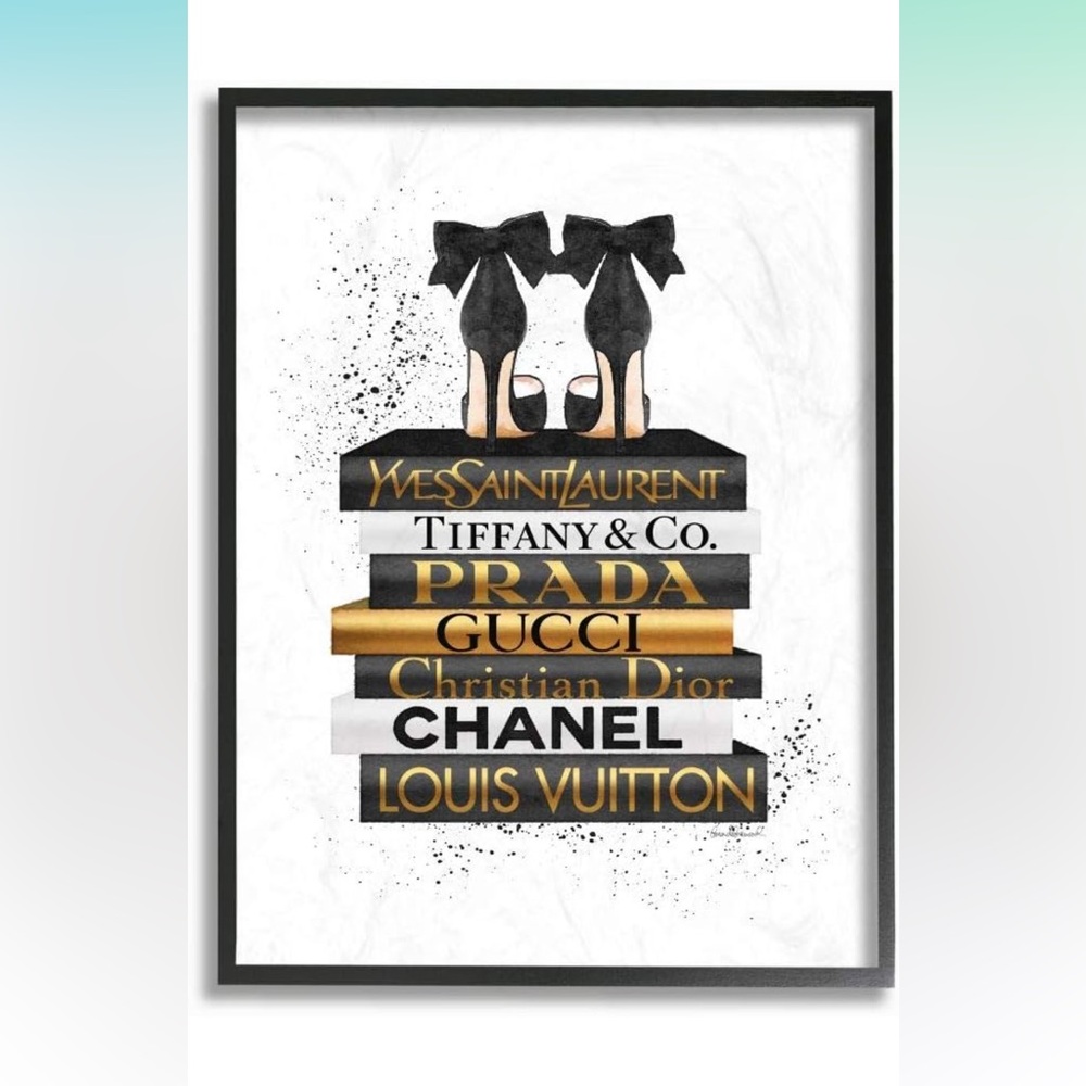 Fashion Design,  | Wall Art, 17.5" X 21.5 "Black Framed